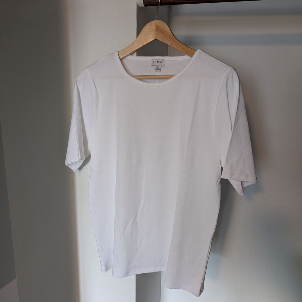 NWT J. Crew White Tee XL